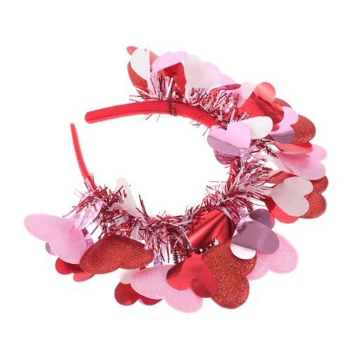 OUNONA 10 Stück liebe Stirnband Valentinstag Herzdekorationen rotes herz haarband glitzernder roter Herz-Haarreifen Valentinstag-Accessoires Herz Kopfbedeckung herz haarbänder Stoff OUNONA 10 Stück liebe Stirnband Valentinstag Herzdekorationen rotes herz haarband glitzernder roter Herz-Haarreifen Valentinstag-Accessoires Herz Kopfbedeckung herz haarbänder Stoff von OUNONA