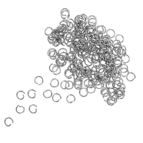 OUNONA 100 Stck Sprungringe Ringe Metallverbinder für Schmuckherstellung Armbänder und Ohrringe Praktisch für DIY Projekte mit Elektroplattierung von OUNONA