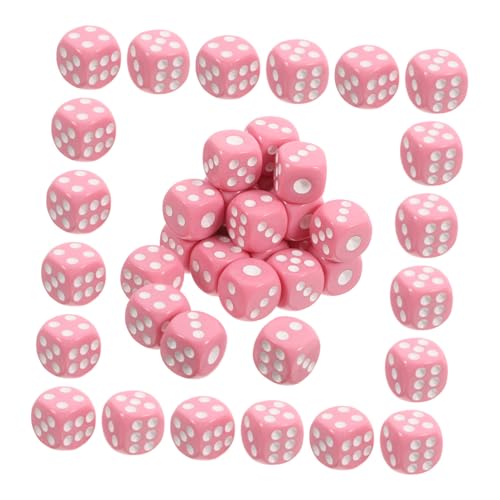 OUNONA 100 Stück Brettspielzubehör Essenswürfel Mini-Würfel laufende Gruppenwürfel quadratische Würfel Minispiele Spiel Würfel Kunstwürfel sechsseitige Würfel Acryl von OUNONA