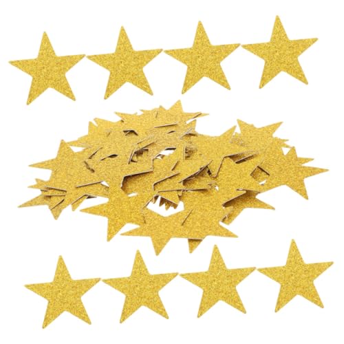 OUNONA 100 Stück Goldene Stern Konfetti Papierform Farbig Dekorativ Zum Basteln Geschreddert Pinnwandränder Sterne Goldene Tischkonfetti Stern Glitzerkonfetti Glitzersterne von OUNONA