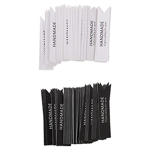 OUNONA 100 Stück Handgemachte Papieranhänger für Kerzen Rechteckige DIY Etiketten Schwarz und Weiß für Hochzeiten und Kreative Projekte OUNONA 100 Stück Handgemachte Papieranhänger für Kerzen Rechteckige DIY Etiketten Schwarz und Weiß für Hochzeiten und Kreative Projekte von OUNONA