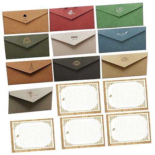OUNONA 10Sätze Farbenfrohe Briefumschläge Einladungsumschläge mit Passendem Schreibpapier für Grußkarten Postkarten und Geschenkkarten Kompakt und Leicht für Einfachen OUNONA 10Sätze Farbenfrohe Briefumschläge Einladungsumschläge mit Passendem Schreibpapier für Grußkarten Postkarten und Geschenkkarten Kompakt und Leicht für Einfachen von OUNONA