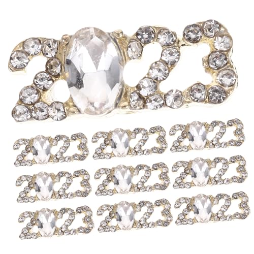 OUNONA 10Stücke Charms Exquisite Nageldekorationen Für Maniküre Für DIY Nail Art Und Designs Abnehmbar Und Einfach Zu Verwenden von OUNONA