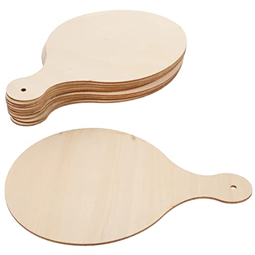 OUNONA 10Stücke DIY Holzschneidebrett Rund Unbehandelte Holzplatten für Bastelprojekte für Kreative Küchenanwendungen und Persönliche OUNONA 10Stücke DIY Holzschneidebrett Rund Unbehandelte Holzplatten für Bastelprojekte für Kreative Küchenanwendungen und Persönliche von OUNONA