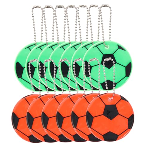 OUNONA 12 Stück Fußball Reflektierende Anhänger für Rucksack Kindergeburtstag Fußballparty Mitgebsel Langlebiges Material Dekorative Schlüsselanhänger für Veranstaltungen OUNONA 12 Stück Fußball Reflektierende Anhänger für Rucksack Kindergeburtstag Fußballparty Mitgebsel Langlebiges Material Dekorative Schlüsselanhänger für Veranstaltungen von OUNONA