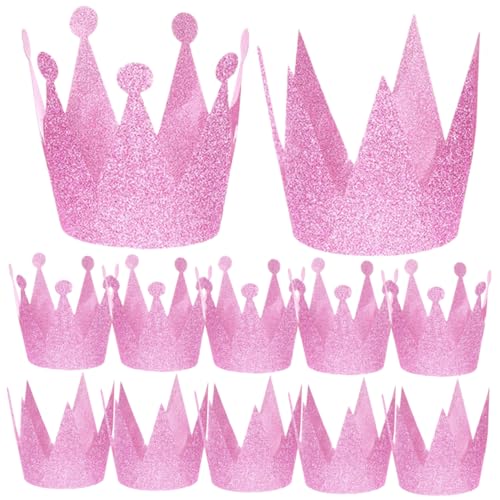 OUNONA 12 Stück Kindergeburtstagskrone Partyhüte für Jungen und Dekorative Geburtstagsaccessoires für Feierlichkeiten und Fotos aus Papiermaterial Gefertigt von OUNONA