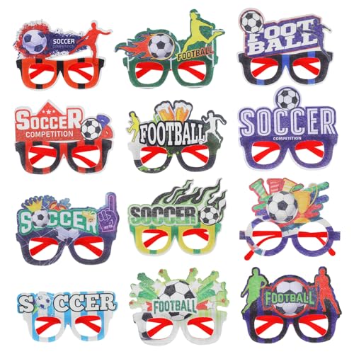 OUNONA 12 Stück Teiliges Fußball Partybrillen aus Robustem Kunststoff mit Weichen Filzdetails Lustigen Soccer Designs Wie Bällen und Wiederverwendbar als Fanartikel und Partyzubehör für OUNONA 12 Stück Teiliges Fußball Partybrillen aus Robustem Kunststoff mit Weichen Filzdetails Lustigen Soccer Designs Wie Bällen und Wiederverwendbar als Fanartikel und Partyzubehör für von OUNONA
