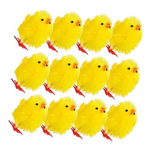 OUNONA 12 Stücke Dekoration Küken Ornament Küken Party Lustige Küken Gelb Chemische Faser Und Kunststoff OUNONA 12 Stücke Dekoration Küken Ornament Küken Party Lustige Küken Gelb Chemische Faser Und Kunststoff von OUNONA