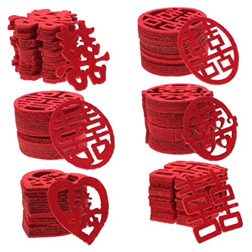 OUNONA 120 Stück Hochzeitskonfetti Xi Zeichen Festliche Tischdekoration Chinesische Traditionelle Streudeko für Hochzeiten und Feiern OUNONA 120 Stück Hochzeitskonfetti Xi Zeichen Festliche Tischdekoration Chinesische Traditionelle Streudeko für Hochzeiten und Feiern von OUNONA