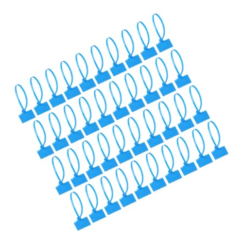 OUNONA 120 Stück Nylon Kabelbinder mit Etiketten Robuste Wasserdichte Bindebänder für Kabelmanagement und Beschriftung für Zuhause Büro und Garten von OUNONA