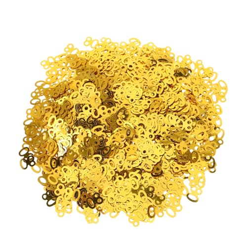 OUNONA 1200 Stück Teiliges Konfetti Nummer Gold Metallic Geburtstagstischdeko Glänzende Pailletten Streudeko für Jubiläumsfeier und Partydekoration OUNONA 1200 Stück Teiliges Konfetti Nummer Gold Metallic Geburtstagstischdeko Glänzende Pailletten Streudeko für Jubiläumsfeier und Partydekoration von OUNONA
