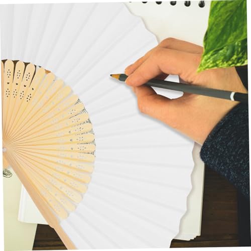 OUNONA 15 Stück Teiliges Faltbare Handfächer aus Weißem Papier Stabiler Bambusrahmen für DIY Bemalung Hochzeit Sommerparty Vielseitige Dekoration und Kreative Bastelprojekte OUNONA 15 Stück Teiliges Faltbare Handfächer aus Weißem Papier Stabiler Bambusrahmen für DIY Bemalung Hochzeit Sommerparty Vielseitige Dekoration und Kreative Bastelprojekte von OUNONA