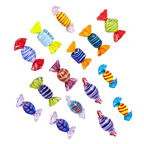OUNONA 15 Stück Teiliges Süßigkeiten Ornamente Bunte Dekoration für Hochzeiten Partys und Weihnachten Kreative Wohnaccessoires Zufälligen Farben Zufällige Farbe von OUNONA