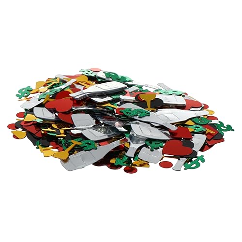 OUNONA 1Packung Poker Thema Konfetti aus Kunststoff pro Packung Tischdekoration für Las Wiederverwendbar und Langlebig Sorgt für Festliche OUNONA 1Packung Poker Thema Konfetti aus Kunststoff pro Packung Tischdekoration für Las Wiederverwendbar und Langlebig Sorgt für Festliche von OUNONA