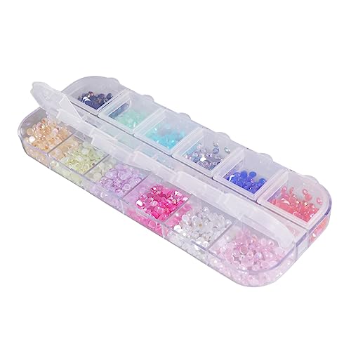 OUNONA 1Satz Acryl Nageldekorationsset Mit Fächern Glänzendes Zubehör Für Nail Art Handy Dekoration Und Mehr UV Gel Acrylnägel Und Schmuckgestaltung von OUNONA