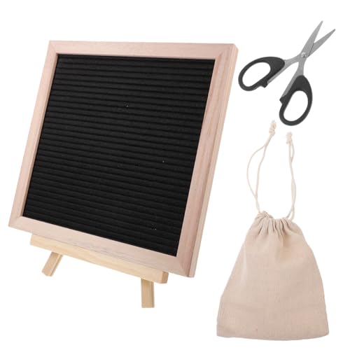 OUNONA 1Satz Filz Brieftafel mit Holzrahmen Vielseitiges Message Board für Zuhause Cafés und Partys Buchstaben und Stabiler Staffelei Struktur von OUNONA
