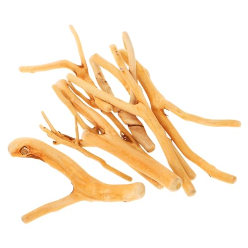 OUNONA 1Tasche Holzstäbchen aus Naturholz Beutel mit Dekorativen Schwemmholz für Bastelprojekte DIY Zubehör für Hochzeiten Tischdekorationen und Kreative Bastelideen von OUNONA