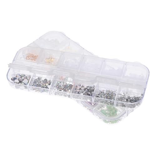 OUNONA 2 Boxen Nail Art Charms Boxen mit Kreativen Dekorationen für für Maniküre und Nageldesign Vielseitige Ornamente für Stilvolle Nägel für Nagelkunstliebhaber und Profis von OUNONA