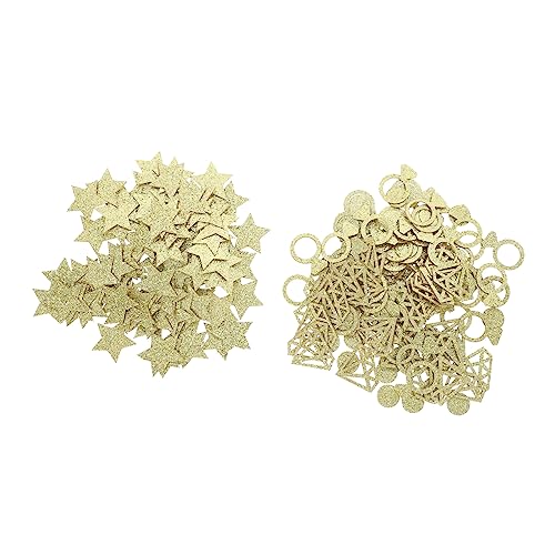 OUNONA 2 Packungen Pentagramm Konfetti goldene Verzierungen Dekorationen Junggesellin Party Junggesellenabschied Hochzeit Konfetti aus Papier Sterne aus goldenem Papier Brautduschendekor OUNONA 2 Packungen Pentagramm Konfetti goldene Verzierungen Dekorationen Junggesellin Party Junggesellenabschied Hochzeit Konfetti aus Papier Sterne aus goldenem Papier Brautduschendekor von OUNONA
