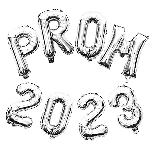 OUNONA 2 Sätze 2023 Dekorative Luftballons Dekorationen Abschlussball Luftballons Für Die Abschlussfeier Abschluss Folienballon Helium Weiß Blau Ballons Dekoration Ö Silver Aluminiumfolie von OUNONA