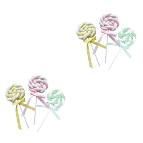 OUNONA 2 Sätze Gefälschte Lutscher Für Hochzeiten Und Partys Lollipop Attrappen Für Cake Store Dekoration Und Fotografie Hintergründe 3 Stücke * 2 OUNONA 2 Sätze Gefälschte Lutscher Für Hochzeiten Und Partys Lollipop Attrappen Für Cake Store Dekoration Und Fotografie Hintergründe 3 Stücke * 2 von OUNONA