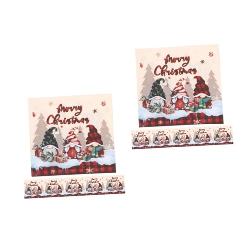 OUNONA 2 Sätze Papierserviette Servietten Für Weihnachten Cartoon-muster-servietten Fröhliche Weihnachtsservietten Tischdekorationen Frohe Weihnachten Servietten 20 Stück * 2 OUNONA 2 Sätze Papierserviette Servietten Für Weihnachten Cartoon-muster-servietten Fröhliche Weihnachtsservietten Tischdekorationen Frohe Weihnachten Servietten 20 Stück * 2 von OUNONA