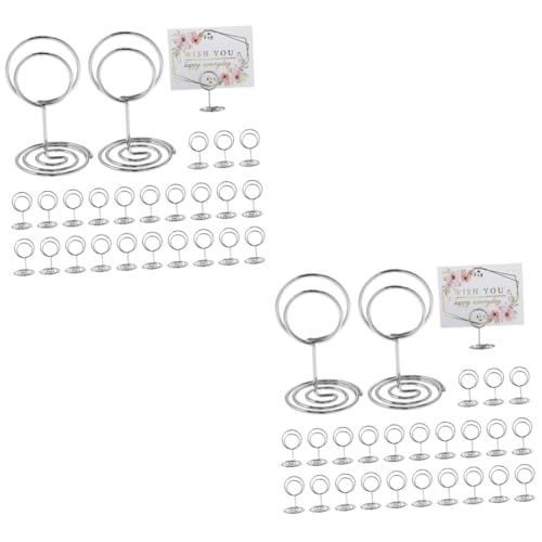 OUNONA 2 Sätze Tischkartenhalter Aus Multifunktionale Namensschildhalter Für Hochzeiten Fotos Memos Und Notizen Stabil Und Leicht Für Veranstaltungen Und 50 Stück * 2 OUNONA 2 Sätze Tischkartenhalter Aus Multifunktionale Namensschildhalter Für Hochzeiten Fotos Memos Und Notizen Stabil Und Leicht Für Veranstaltungen Und 50 Stück * 2 von OUNONA