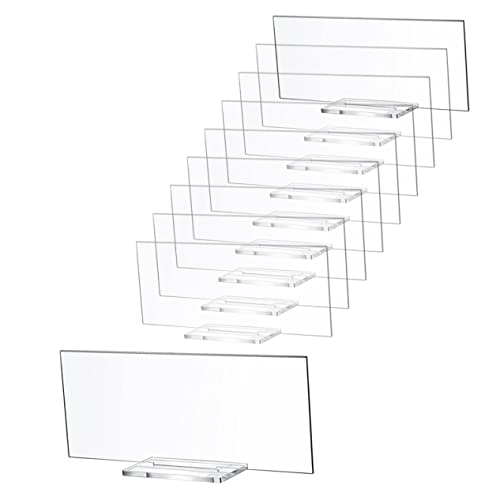 OUNONA 2 Sätze Transparente Hochzeitsplatzkarten Diy Namenskarten Für Tischnummern Und Sitzplatzbeschilderung Praktische Und Kreative Tischdekoration Für Veranstaltungen 10 Stück * 2 von OUNONA