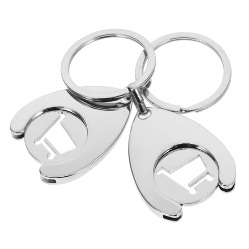 OUNONA 2 Stück Einkaufswagen-token Einfach Schlüsselkette Inhaber Schlüsselbund Schlüsselanhänger Mit Einkaufswagenchips Wagenwagen Einkaufswagen Aus Edelstahl Metall Silber OUNONA 2 Stück Einkaufswagen-token Einfach Schlüsselkette Inhaber Schlüsselbund Schlüsselanhänger Mit Einkaufswagenchips Wagenwagen Einkaufswagen Aus Edelstahl Metall Silber von OUNONA