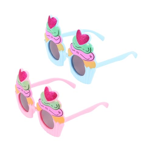 OUNONA 2 Stück Eiscreme Foto Brillen aus Kunststoff Dekorative Geburtstags Party Requisiten Blaue und Pinke Glitzer Herzformen Bequeme Passform Kreative Fotografie Accessoires für OUNONA 2 Stück Eiscreme Foto Brillen aus Kunststoff Dekorative Geburtstags Party Requisiten Blaue und Pinke Glitzer Herzformen Bequeme Passform Kreative Fotografie Accessoires für von OUNONA
