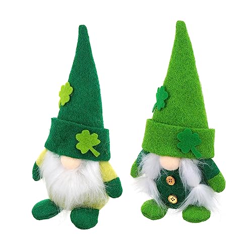 OUNONA 2 Stück Gesichtslose Puppe Puppenspielzeug Süße Kleine Lustige Nackte Dekoration Ausgestopfte Puppe St Patrick's Day Ornament St Patrick's Day Bastelparty von OUNONA