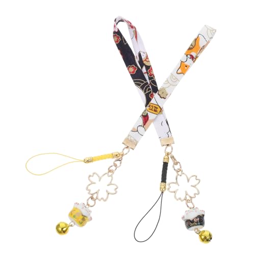 OUNONA 2 Stück Glücklicher Katzenanhänger Charme Japanische Katzenverzierung Süßer Tier-schlüsselanhänger Katze-telefon-charme Zinklegierung OUNONA 2 Stück Glücklicher Katzenanhänger Charme Japanische Katzenverzierung Süßer Tier-schlüsselanhänger Katze-telefon-charme Zinklegierung von OUNONA