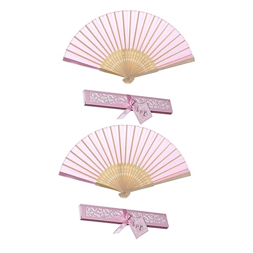OUNONA 2 Stück Klassischer Faltbarer Handfächer Damen Chinesischer Stil Zartes Bambusrahmen Design mit Geschenkbox Faltbare Fächer für Hochzeit Party Dekoration und Alltag OUNONA 2 Stück Klassischer Faltbarer Handfächer Damen Chinesischer Stil Zartes Bambusrahmen Design mit Geschenkbox Faltbare Fächer für Hochzeit Party Dekoration und Alltag von OUNONA
