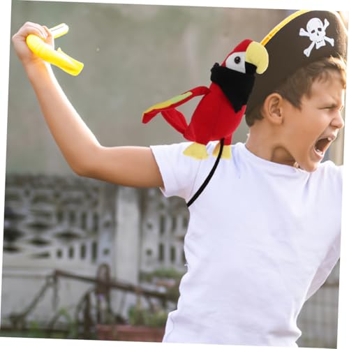OUNONA 2 Stück Plüsch Piratenpapagei Schulter Requisit Teiliges Realistische Piraten Kostüm Accessoires aus Weichem PP Baumwollstoff für Halloween und Rollenspiele OUNONA 2 Stück Plüsch Piratenpapagei Schulter Requisit Teiliges Realistische Piraten Kostüm Accessoires aus Weichem PP Baumwollstoff für Halloween und Rollenspiele von OUNONA