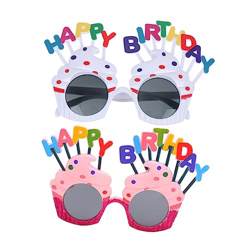 OUNONA 2 Stück Teiliges Partybrillen mit Glitzerrahmen und Regenbogen Design Lustige Foto Accessoires für Geburtstagsfeiern Geeignet für Frauen und Erwachsene OUNONA 2 Stück Teiliges Partybrillen mit Glitzerrahmen und Regenbogen Design Lustige Foto Accessoires für Geburtstagsfeiern Geeignet für Frauen und Erwachsene von OUNONA