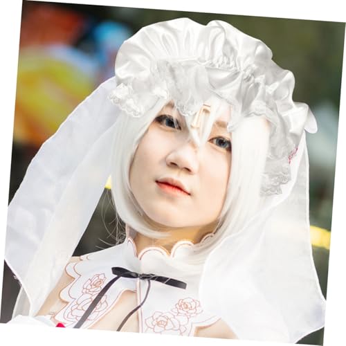 OUNONA 2 Stück Weißes Maid Haarnetz aus Atmungsaktivem Spitzenstoff Komfortabler Party Cosplay kopfschmuck für Damen für Teepartys und Halloween kostüme OUNONA 2 Stück Weißes Maid Haarnetz aus Atmungsaktivem Spitzenstoff Komfortabler Party Cosplay kopfschmuck für Damen für Teepartys und Halloween kostüme von OUNONA