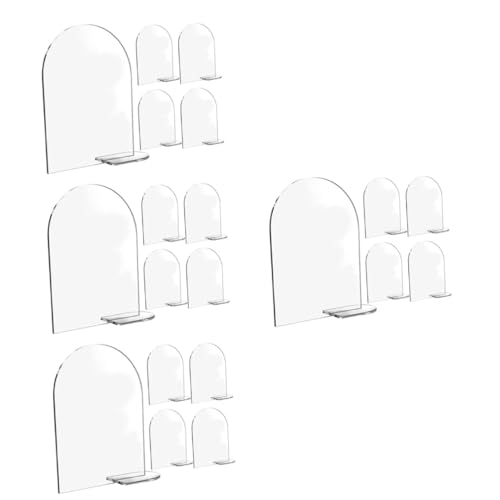 OUNONA 20 Sätze Klarer Hochzeitstischkartenhalter Diy Platzkarten für Hochzeitsdeko Wiederverwendbar Einfache Stabiler Stand für Tischnummern und Menüs von OUNONA