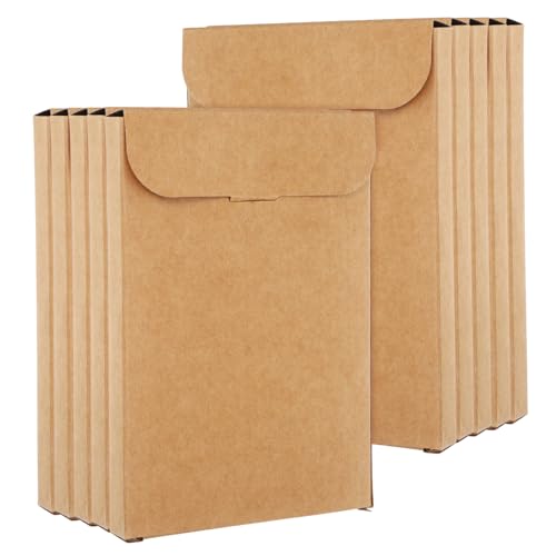 OUNONA 20 Stück Kraftpapier-versandkartons Für Karten Und Umschläge, Fotorahmen-boxen Für Partygeschenke, Schreibwaren Und Verpackungen Für Kleine Unternehmen von OUNONA