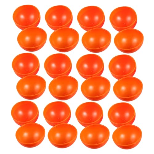 OUNONA 20 Stück Teiliges Hohle Kunststoff Bingo Raffle bälle Ø in Orange Vielseitige Preisgewinn Kugeln für Partyspiele Gruppenaktivitäten und Event Dekoration Schnell Einsatzbereit von OUNONA