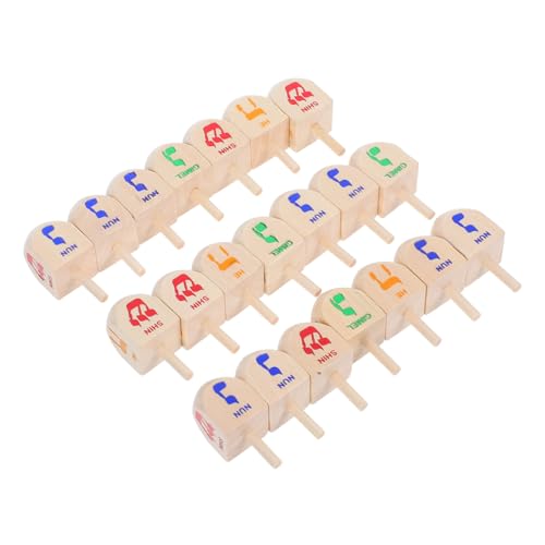 OUNONA 20 Stück Teiliges Holz Dreidel Traditionelles Chanukka für Handgefertigte Langlebige Dreidel mit Natürlicher Maserung Festliche Hanukkah Spinning Tops für und Feiertagsspiele OUNONA 20 Stück Teiliges Holz Dreidel Traditionelles Chanukka für Handgefertigte Langlebige Dreidel mit Natürlicher Maserung Festliche Hanukkah Spinning Tops für und Feiertagsspiele von OUNONA