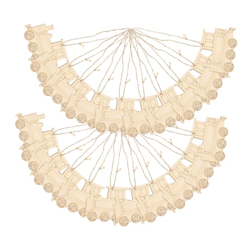 OUNONA 20 Stück Unfinished Holz Zuganhänger Holzspielzeug Dekoration für Diy Bastelprojekte Partys Weihnachten und Mehr Rustikales Design Wiederverwendbar und Langlebig OUNONA 20 Stück Unfinished Holz Zuganhänger Holzspielzeug Dekoration für Diy Bastelprojekte Partys Weihnachten und Mehr Rustikales Design Wiederverwendbar und Langlebig von OUNONA