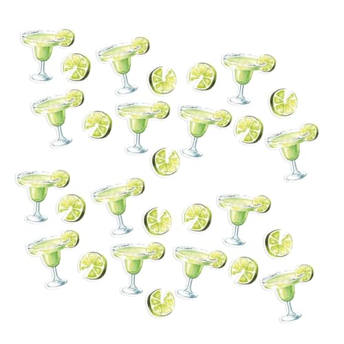 OUNONA 200 Stück Margarita-Konfetti Bachelorette Konfetti Maskeradedekorationen Vorschlagdekorationen Hochzeitstischdekorationen Tischdekorationen für Partys Tischkonfetti Papier Hellgrün von OUNONA