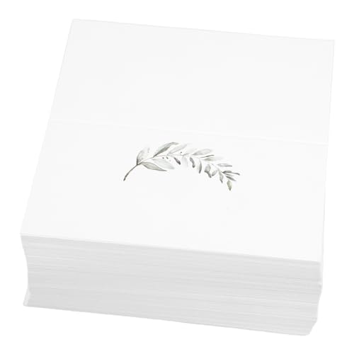 OUNONA 200 Stück Sitzplatzkarte Esstisch Tabellennamenkarten Tischkarten Für Essensbuffet Sitzkarten Tischzeltkarten Tischkarten Zum Ausdrucken Tischkarten Zum Sitzen Weiß Papier von OUNONA
