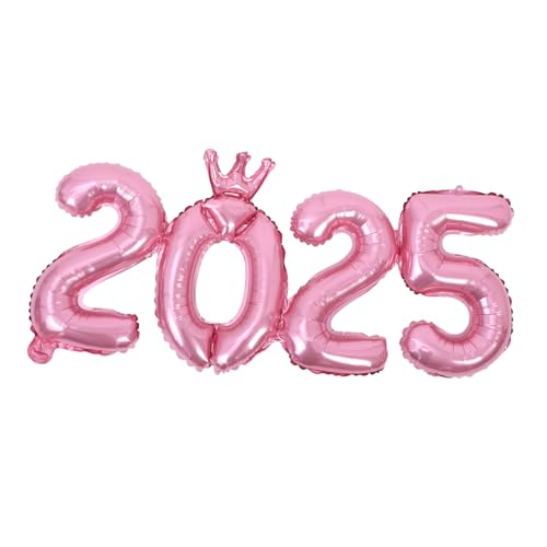 OUNONA 2025 Zahlenballon Frohes Neues Jahr Dekorationen Neujahrsdekorationen Frohes Neues Jahr Ballons Abschlussballons Geburtstagsballon neujahr Aluminiumfolie Rosa OUNONA 2025 Zahlenballon Frohes Neues Jahr Dekorationen Neujahrsdekorationen Frohes Neues Jahr Ballons Abschlussballons Geburtstagsballon neujahr Aluminiumfolie Rosa von OUNONA