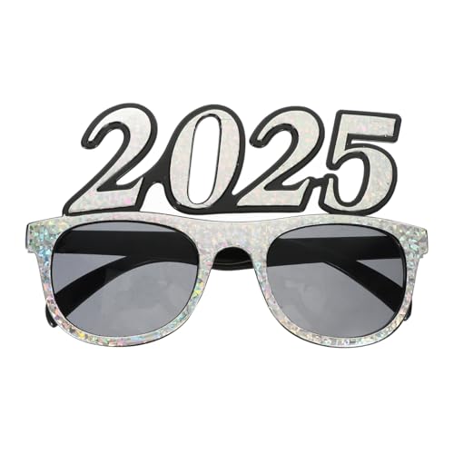 OUNONA 2025 digitale Brille Silvesterbrille funkeln Festival frohes neues jahr brille party zubehör party brille Partygeschenke für das neue Jahr Neujahrsbrille Stk Silver OUNONA 2025 digitale Brille Silvesterbrille funkeln Festival frohes neues jahr brille party zubehör party brille Partygeschenke für das neue Jahr Neujahrsbrille Stk Silver von OUNONA
