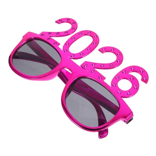 OUNONA 2026nummer Brillen Für Silvester Neujahrsbrillen Mit Zahlen Partyzubehör Für Abschlussfeiern Kostümbrillen Für Silvesterpartys Langlebige Pc-brillen Für Geburtstagsfeiern von OUNONA