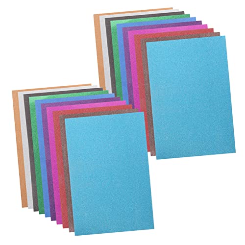 OUNONA 20Stücke Glitzer Kartonpapier Selbstklebendes Glitzerpapier für DIY Projekte Bastelarbeiten und Kreative Gemischte Farben mit Kleber ohne Kleber OUNONA 20Stücke Glitzer Kartonpapier Selbstklebendes Glitzerpapier für DIY Projekte Bastelarbeiten und Kreative Gemischte Farben mit Kleber ohne Kleber von OUNONA