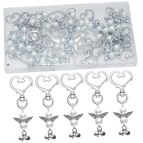 OUNONA 22Stücke Teiliges DIY Schlüsselanhänger mit Herzglocken Handgemachte für Hochzeiten Geburtstage und Besondere Anlässe Praktischem Schlüsselring OUNONA 22Stücke Teiliges DIY Schlüsselanhänger mit Herzglocken Handgemachte für Hochzeiten Geburtstage und Besondere Anlässe Praktischem Schlüsselring von OUNONA