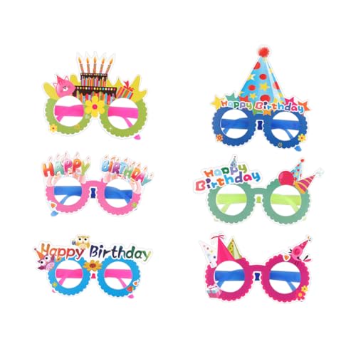 OUNONA 24 Stück Teiliges Party Brillen aus Papier Bunte Kindergeburtstags Deko Lustige Fotorequisiten für Mädchen und Jungen Wiederverwendbare Pappbrillenrahmen Kreative Party Accessoires OUNONA 24 Stück Teiliges Party Brillen aus Papier Bunte Kindergeburtstags Deko Lustige Fotorequisiten für Mädchen und Jungen Wiederverwendbare Pappbrillenrahmen Kreative Party Accessoires von OUNONA