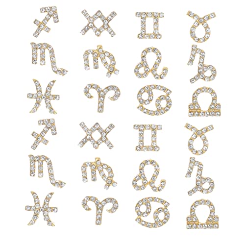 OUNONA 24Stücke Konstellationen Nagel Charms Glitzernde Nageldekorationen für DIY Nail Art für Partys und Hochzeiten Einfache Anwendung für Persönlichen OUNONA 24Stücke Konstellationen Nagel Charms Glitzernde Nageldekorationen für DIY Nail Art für Partys und Hochzeiten Einfache Anwendung für Persönlichen von OUNONA